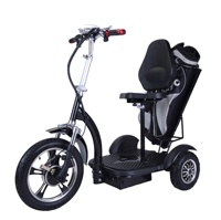 Tricycle électrique avec roue arrière, 4 pouces, scooter de Golf, trottinette à trois roues