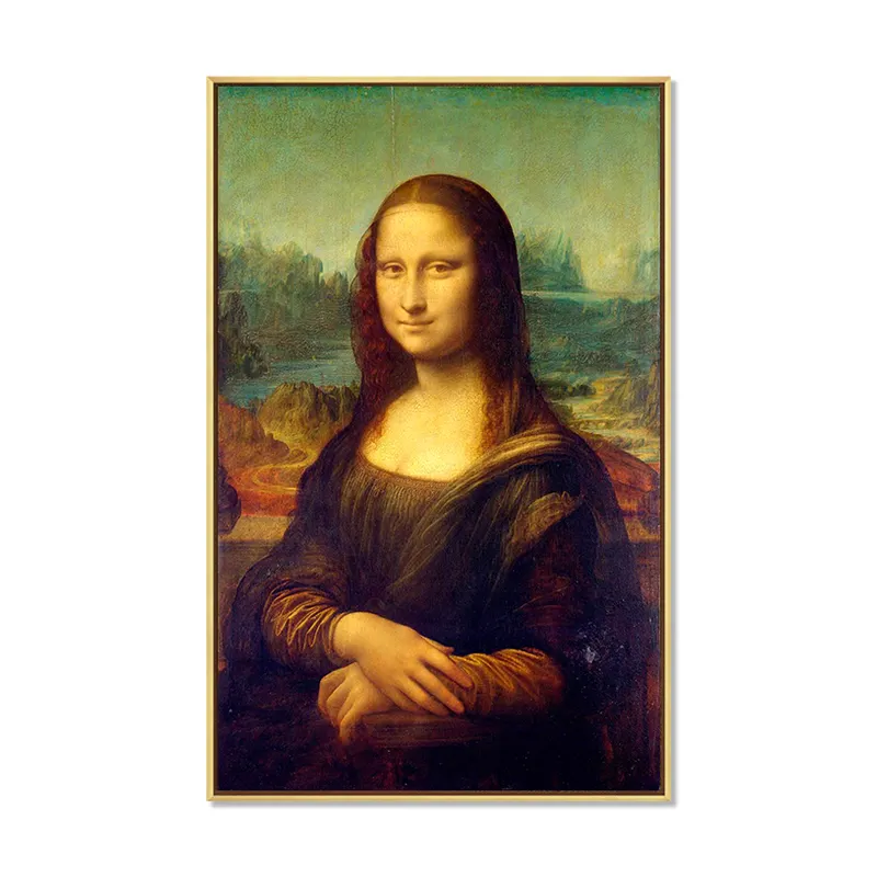 Репродукция известного художника Леонардо да Винчи картина маслом настенное искусство
