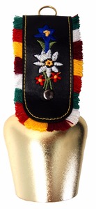 Sıcak satış 24H büyük İsviçre inek çan ile kayış, hatıra İsviçre cowbells - Product Image 3