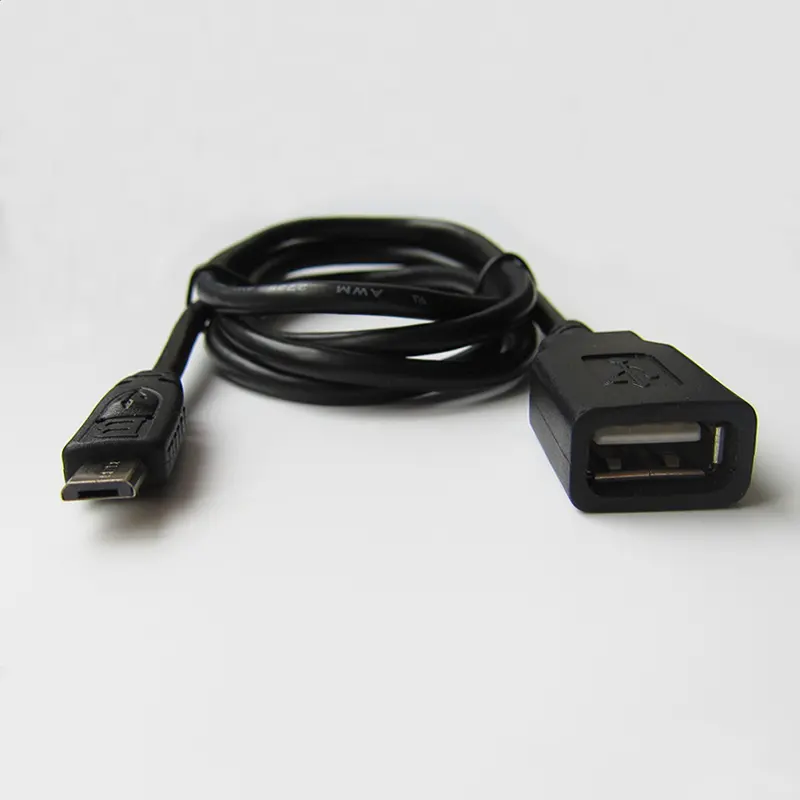Micro 5Pin Male to USB 2.0 Female cable OTG Cable for android mobile phone USB Female to Micro Male On The Go Adapter