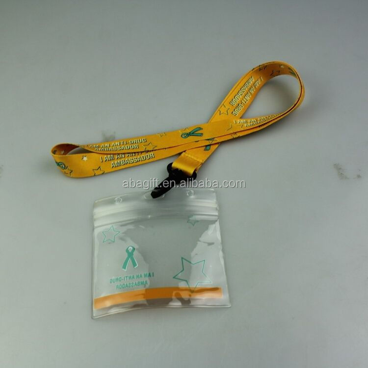 Double Layer Satin Lanyard logo Custom Priting with Breakaway Buckles Image 2