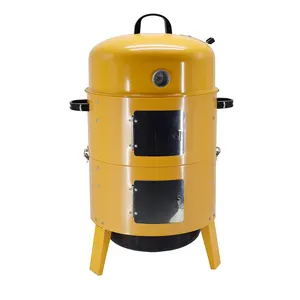 Nhà Máy Giá 3 Trong 1 Thịt Và Cá 3 Lớp Dọc Bbq Smoker Grill