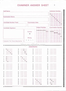 Feuille de réponse / Papier OMR pour l'examen scolaire - Product Image 5