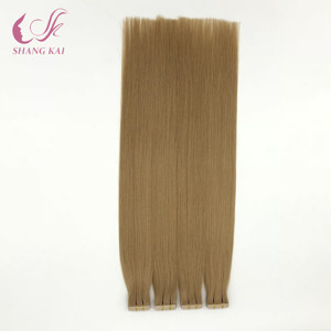 Venta al por mayor de extensiones de cabello de doble cara de Rusia Remy Virgen cutícula alineados de pelo de alta calidad de cinta en el cabello humano - Product Image 2
