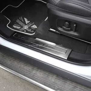 Accesorios de acero inoxidable para Range Rover Evoque, umbral de puerta interior de coche, embellecedor de placa de desgaste, 4 Uds.