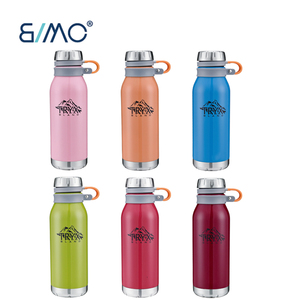 Botella de agua de acero inoxidable para niños, tapa de mosquetón con mango de 500/750/1000ML, tanque térmico aislado - Product Image 2