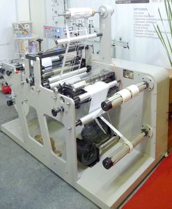 DK-320G modelo en blanco rollo de etiqueta de papel de corte rotativa y máquina de corte longitudinal - Product Image 2