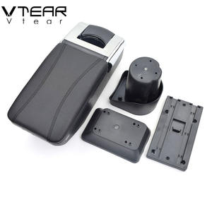 Vtear pour <span class=keywords><strong>Nissan</strong></span> <span class=keywords><strong>Micra</strong></span>/March Boîte d'accoudoir en cuir PU Boîte de rangement centrale Porte-gobelet Produits de style automobile intérieur Accessoire - Product Image 6