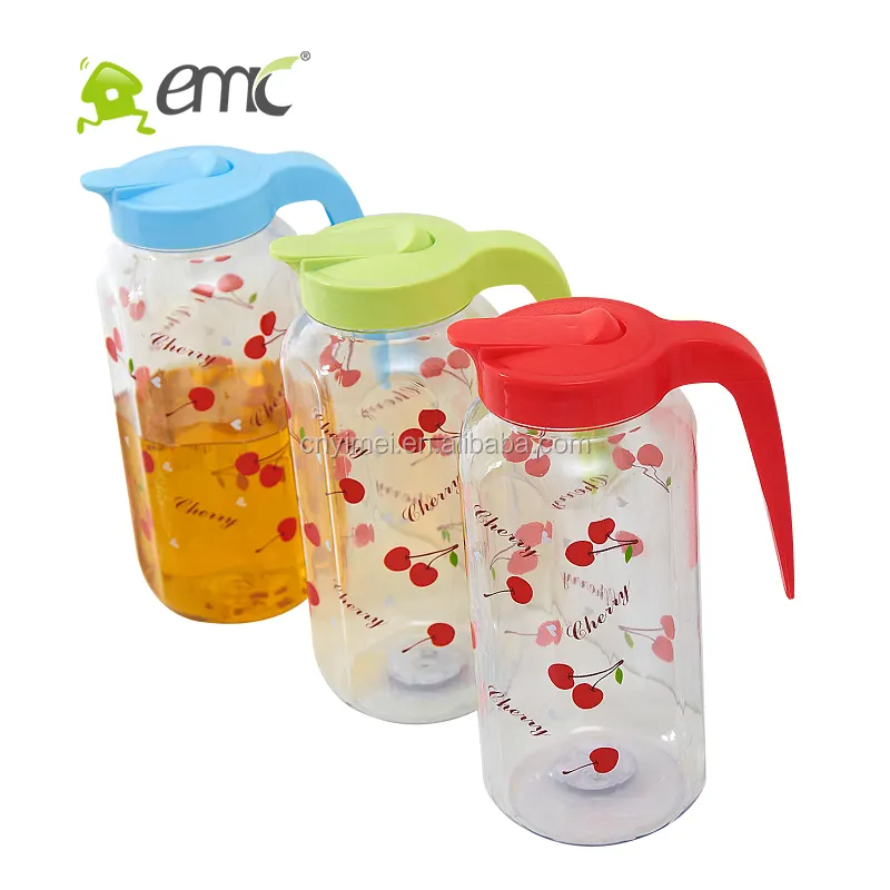 1.8L Plastic Water Jug With Lid PP Cold Water Kettle Plastic Jug With Handle