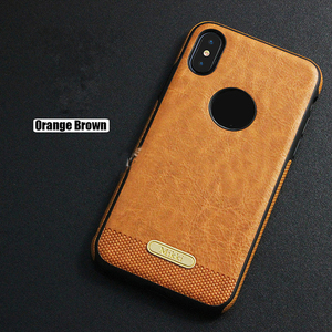 Hot nouvelle conception en cuir étui de téléphone, marron motif en cuir tpu <span class=keywords><strong>coque</strong></span> souple pour <span class=keywords><strong>IPhone</strong></span> <span class=keywords><strong>x</strong></span> - Product Image 5