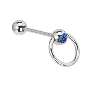 Anelli per Lingua in Titanio G23 con Cristalli, Gioielli per <span class=keywords><strong>Piercing</strong></span> alla Lingua per Ragazze Cool - Product Image 3