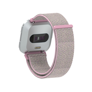 Holdmi marque usine <span class=keywords><strong>prix</strong></span> de gros 7054 nylon série rose sable couleur fit bit remplacement bracelet de montre pour versa - Product Image 3