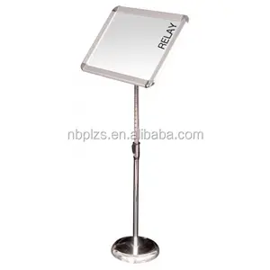 A4 or A3 multi-position height adjustable menu stand portable sign holder manufacturer