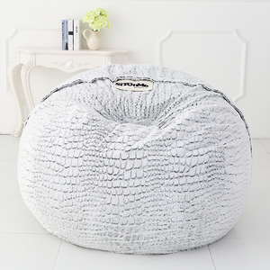 Indoor Furniture Stone <strong>Fur</strong> Foam Chair Cover Custom Comfortable Soft <strong>Faux</strong> <strong>Fur</strong> <strong>Beanbag</strong> Foam Chair - Product Image 2