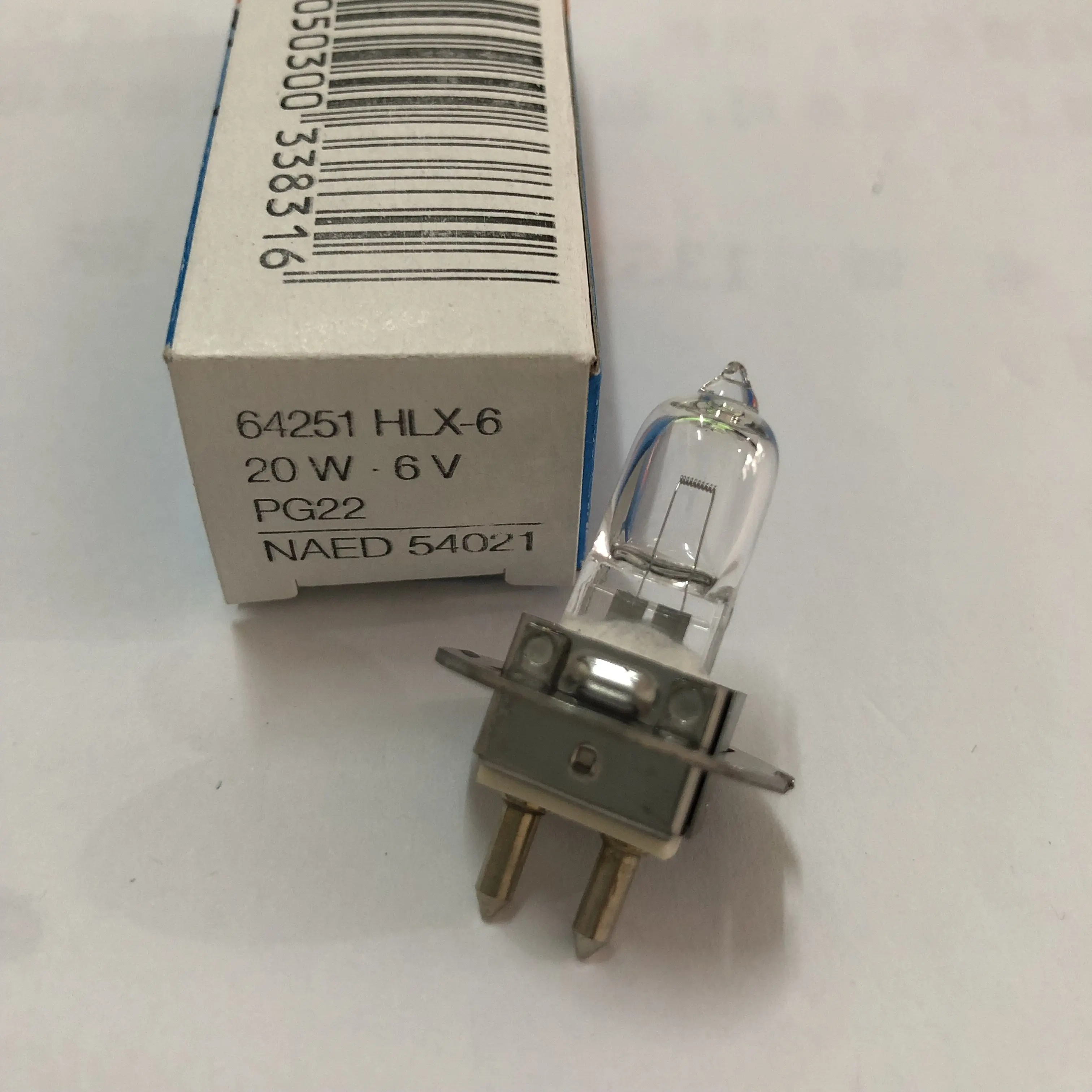顕微鏡用ハロゲンディスプレイOPTICランプOS 64251 HLX-6 20W 6V PG22