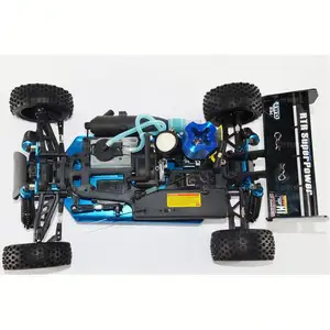 1 10 ölçekli plastik model araba kitleri gaz rc buggy