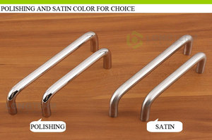Duro en forma de U de Acero inoxidable hardware manija del gabinete de muebles para la habitación - Product Image 6