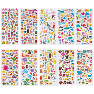 Barato al por mayor de alta calidad carta patrón Animal niños 3D Puffy pegatinas - Product Image 2
