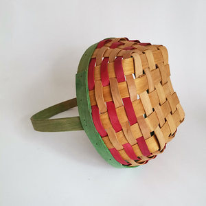 En gros <span class=keywords><strong>pas</strong></span> <span class=keywords><strong>cher</strong></span> Compact et <span class=keywords><strong>petit</strong></span> rond en bois tissé <span class=keywords><strong>panier</strong></span> avec poignée - Product Image 4