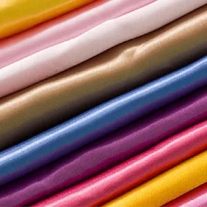 Mềm Polyester Bán Buôn Satin Vải Châu Phi Satin Vải Ren Cho Phụ Nữ Hàng May Mặc - Product Image 1