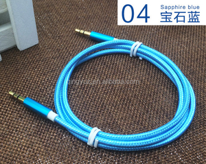 2เมตรรถ <span class=keywords><strong>Aux</strong></span> <span class=keywords><strong>สาย</strong></span>ร้อนขายโลหะที่มีสีสันถักไนล่อน3.5มิลลิเมตรสายสัญญาณเสียง,ชายกับชาย <span class=keywords><strong>Aux</strong></span> <span class=keywords><strong>สาย</strong></span> - Product Image 5
