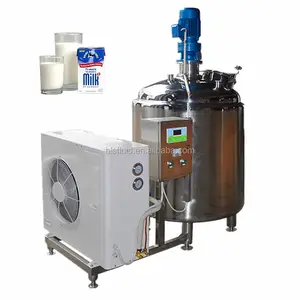 stainless steel Miller board jacketed directly cooling milk tank, Ice water machine for the bakery with compressor