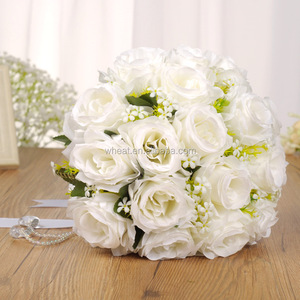 Favores <span class=keywords><strong>de</strong></span> la boda <span class=keywords><strong>de</strong></span> <span class=keywords><strong>novia</strong></span> personalizados decoración Artificial <span class=keywords><strong>de</strong></span> flores atado a mano ramo - Product Image 1
