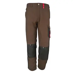 European men casual trousers work pants with knee