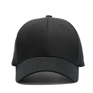 5% de descuento, venta al por mayor, gorras negras lisas en blanco baratas sin logotipo