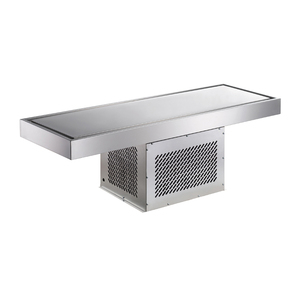 <span class=keywords><strong>Mostrador</strong></span> de Buffet comercial SS304, <span class=keywords><strong>Vitrina</strong></span> <span class=keywords><strong>refrigerada</strong></span> incorporada para alimentos de mar, refrigeración con ventilador - Product Image 2
