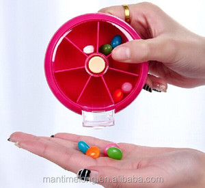 Poussoir automatique rotation 7 kit cadre une semaine bouton couleur kit de boîte à pilules - Product Image 5