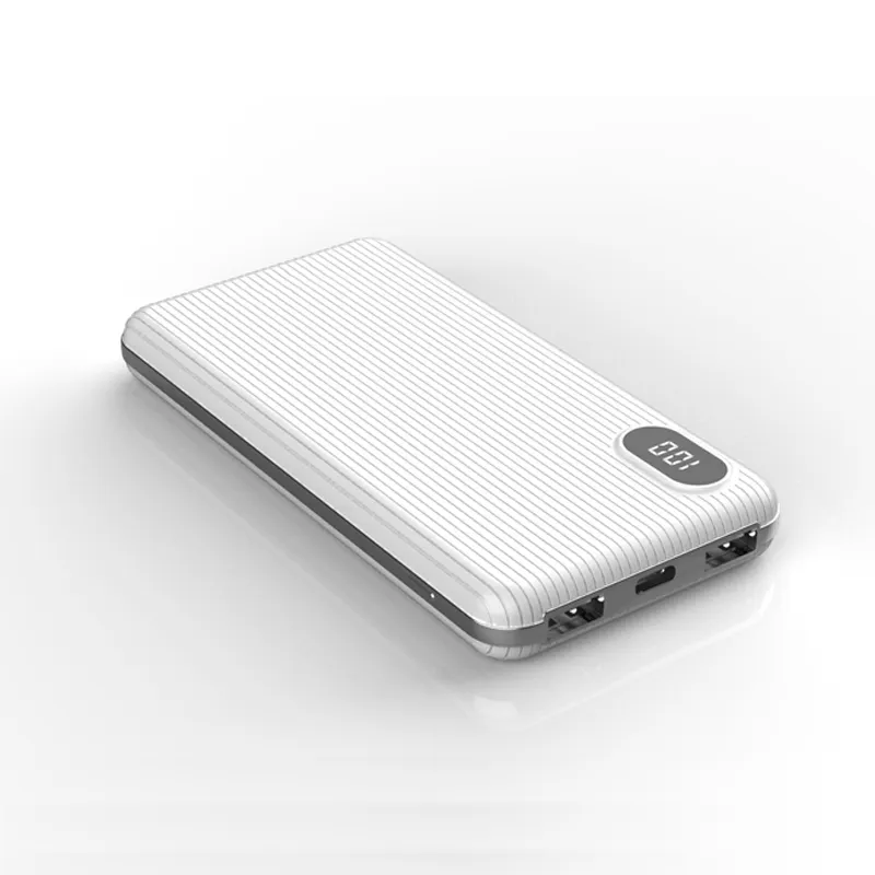 Productos más vendidos portátil Delgado promoción powerbank 10000 mAh OEM Power Bank 20000mAh Tipo-C para teléfonos móviles de carga rápida