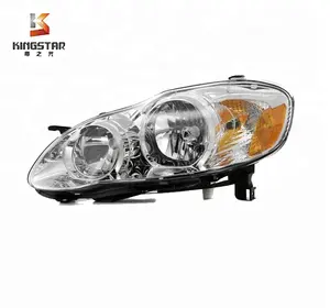 Auto Koplampen Voor Toyota Corolla 2003-2008 Chrome Clear Auto Koplampen Auto Hoofd Lampen Voor Toyota 81110-02370 auto Koplamp