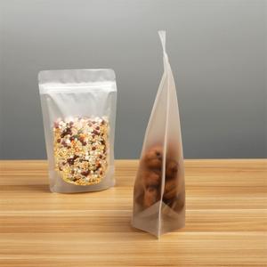 Bán Sỉ Túi Tự Niêm Phong Trong Suốt Mờ Túi Đựng Thức Ăn Vặt Trà Hoa Trà Túi Khóa Kéo Đứng - Product Image 3