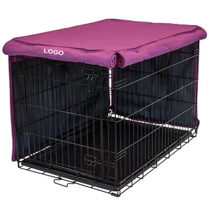 Tear Resistant Pet Kennel Covers Dog Crate Cover Foldable Windproof Cover