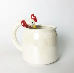 Gallo pollo Gallina forma de taza de café de Taza de cerámica