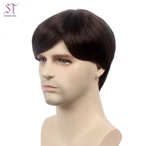 Stfantasy Wig Wholesale Natural Hair Men Wig For Brown Synthetic Hair Short Straight Wigs Cheap Online