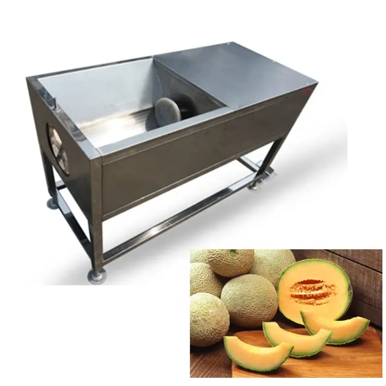 Rvs Efficiëntie Squash Pompoen Scheiden Machine/Cantaloupe Slicer Honeydrew Meloen Snijmachine