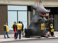Personnalisé Gonflable Rats Dessin Animé pour la Publicité Extérieure