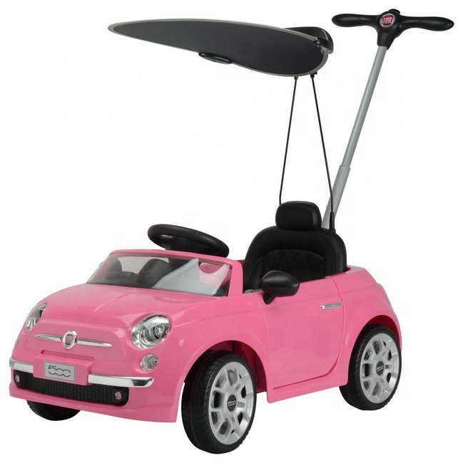 FIAT 500 ライセンス子供用乗用車ピンク・ホワイト・ブルー
