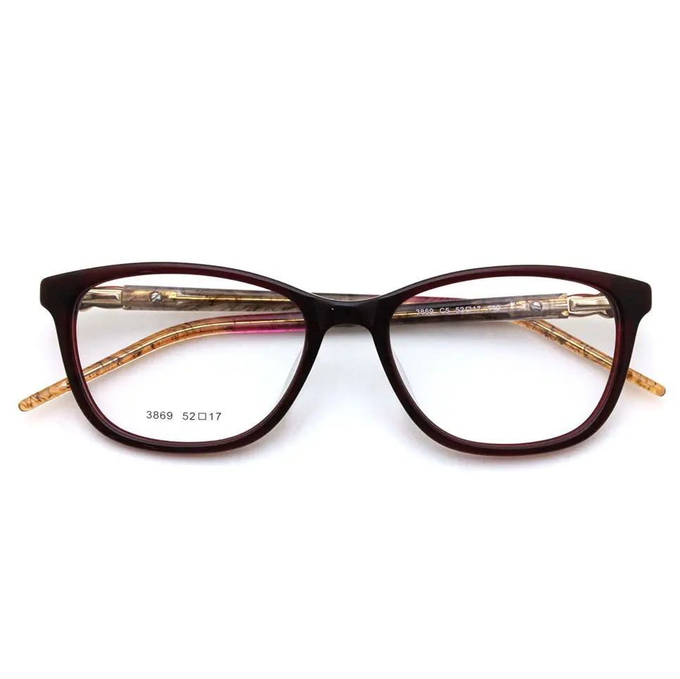 Yeni tasarım Wenzhou gözlük kadın moda reçete gözlük yüksek kaliteli hazır stok retro gözlük çerçeveleri