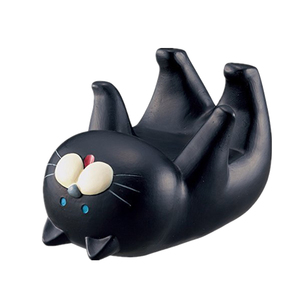 수지 검은 고양이 동상 스마트 폰 홀더 - Product Image 2