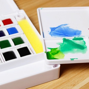 Peinture à l'<span class=keywords><strong>aquarelle</strong></span> solide 18/30/36/48 couleurs, ensemble de peinture à l'<span class=keywords><strong>aquarelle</strong></span> professionnelle, boîte avec stylo à brosse à eau, offre spéciale - Product Image 5