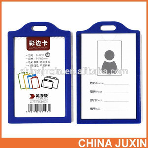 venta al por mayor de moda rbd cordón de pvc tarjeta de identificación del titular de la placa para el trabajo - Product Image 1