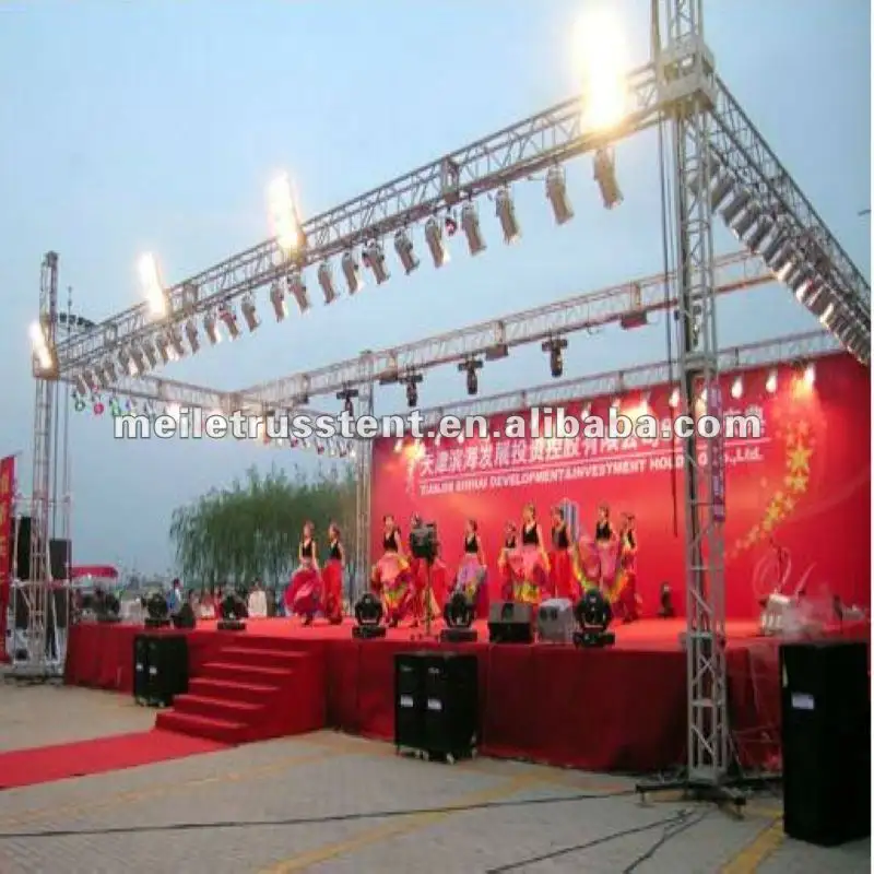 Escenario de iluminación truss podium para eventos de conciertos