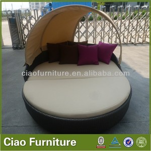 Todo <span class=keywords><strong>el</strong></span> Patio de ratán sofá cama con dosel - Product Image 1