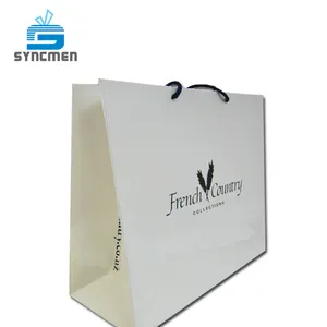Роскошные бумажные мешки для покупок с логотипом ювелирных изделий, бумажные мешки повышенной прочности