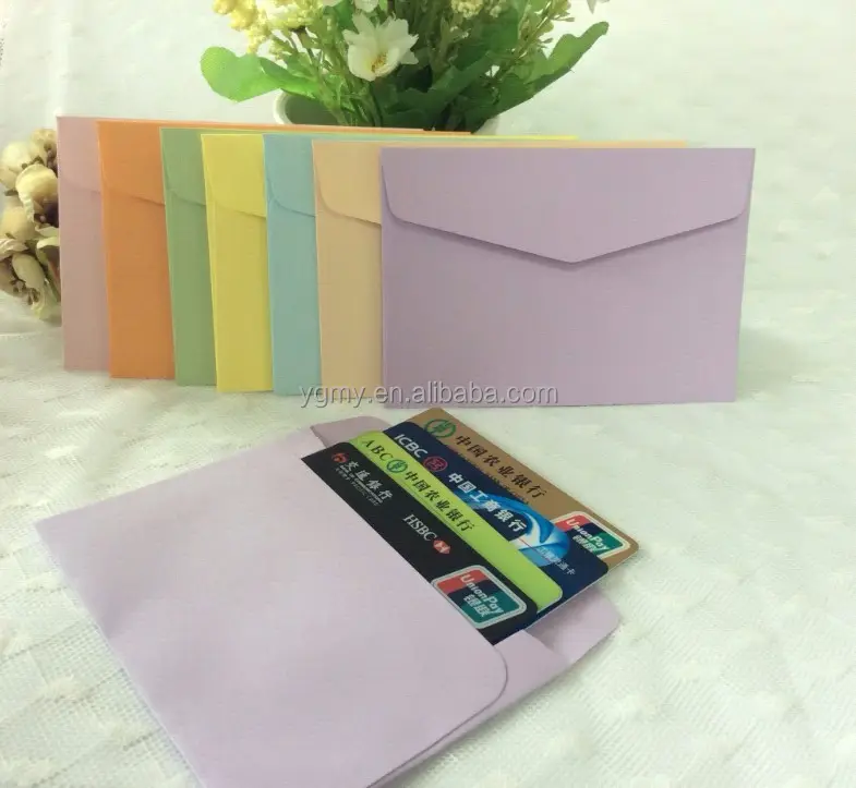 कैंडी रंग पेपर लिफाफा प्यारा मिनी लिफाफे विंटेज यूरोपीय शैली कार्ड Scrapbooking के लिए उपहार