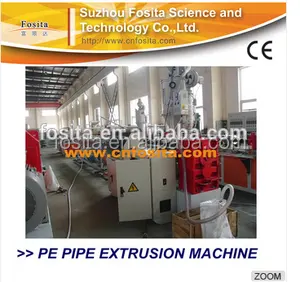 Alta velocidad 20-160mm HDPE/PE máquina de tubos/Tubería de PE línea de extrusión