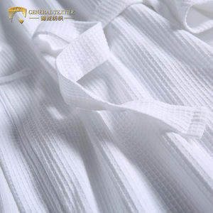 Jubah Mandi Wafel Katun 100%, Jubah Mandi Wanita dan Pria, Jubah Mandi Wafel Kualitas Tinggi untuk Hotel - Product Image 4